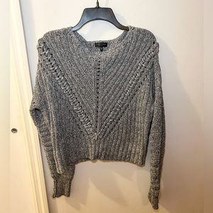 Rag & Bone mercerized sweater, gray, size XS